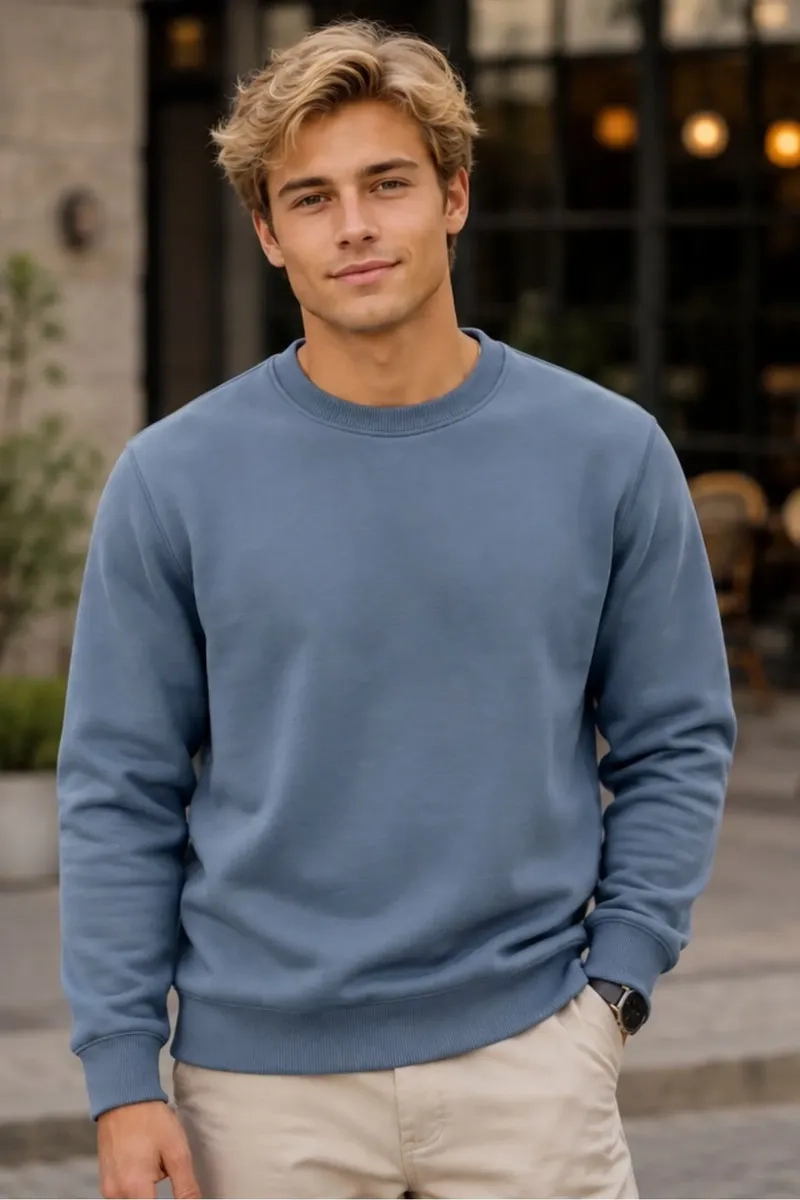 POLERON CUELLO POLO HOMBRE INVIERNO. FORRO POLAR UNISEX 436 - 1