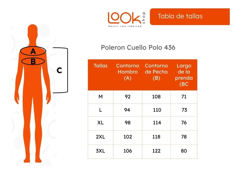 POLERON CUELLO POLO HOMBRE INVIERNO. FORRO POLAR UNISEX 436 - 8