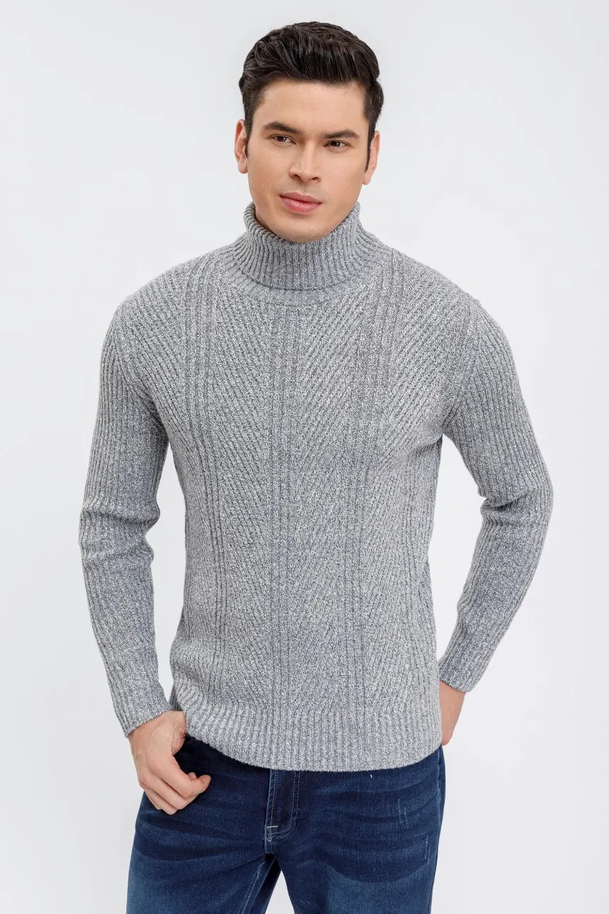 SWEATER LANA HOMBRE CUELLO SUBIDO BEATLE EXCELENTE CALIDAD 118 - 1