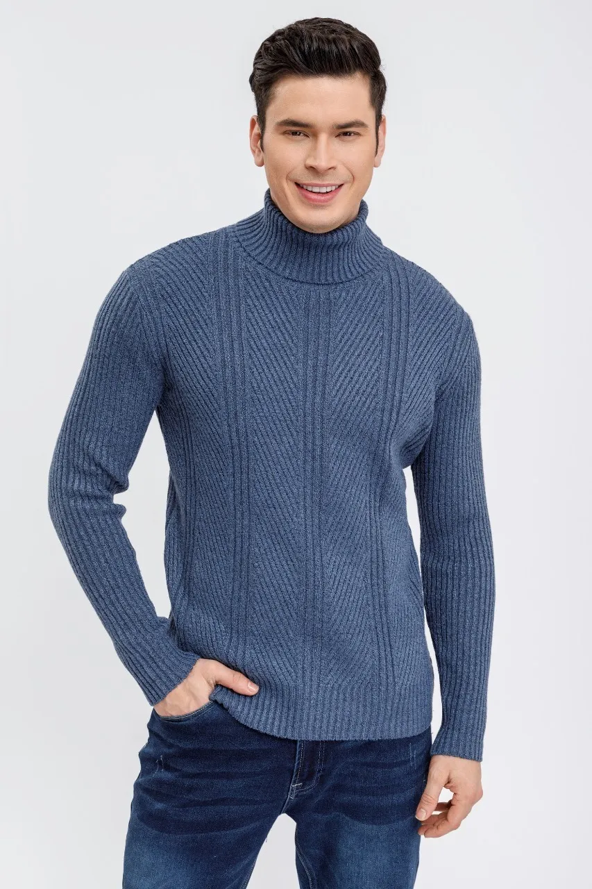 SWEATER LANA HOMBRE CUELLO SUBIDO BEATLE EXCELENTE CALIDAD 118 - 1