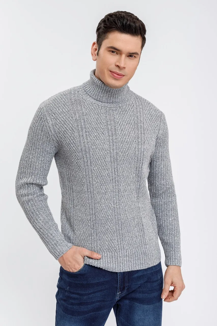 SWEATER LANA HOMBRE CUELLO SUBIDO BEATLE EXCELENTE CALIDAD 118 - 2