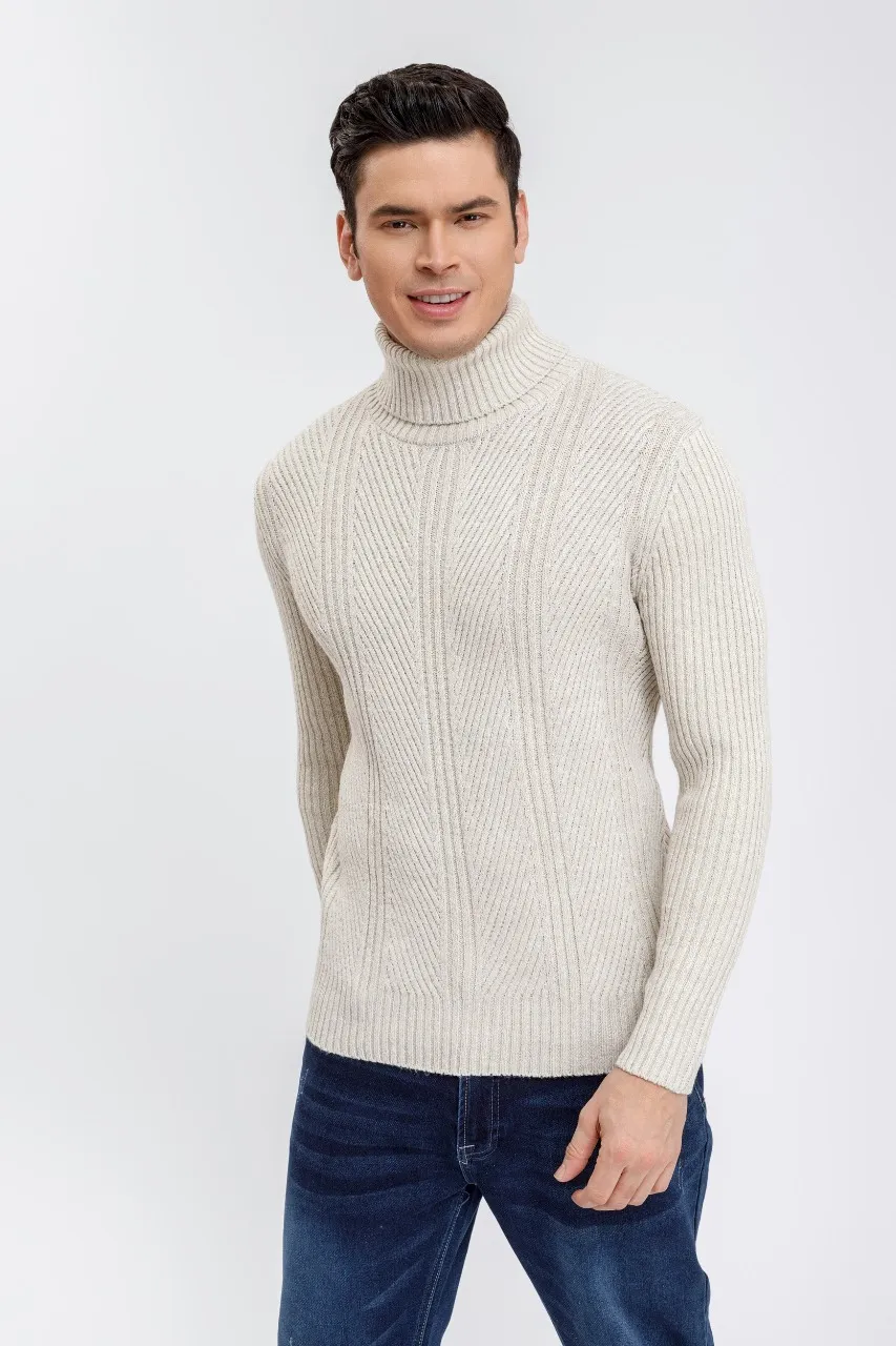 SWEATER LANA HOMBRE CUELLO SUBIDO BEATLE EXCELENTE CALIDAD 118 - 2