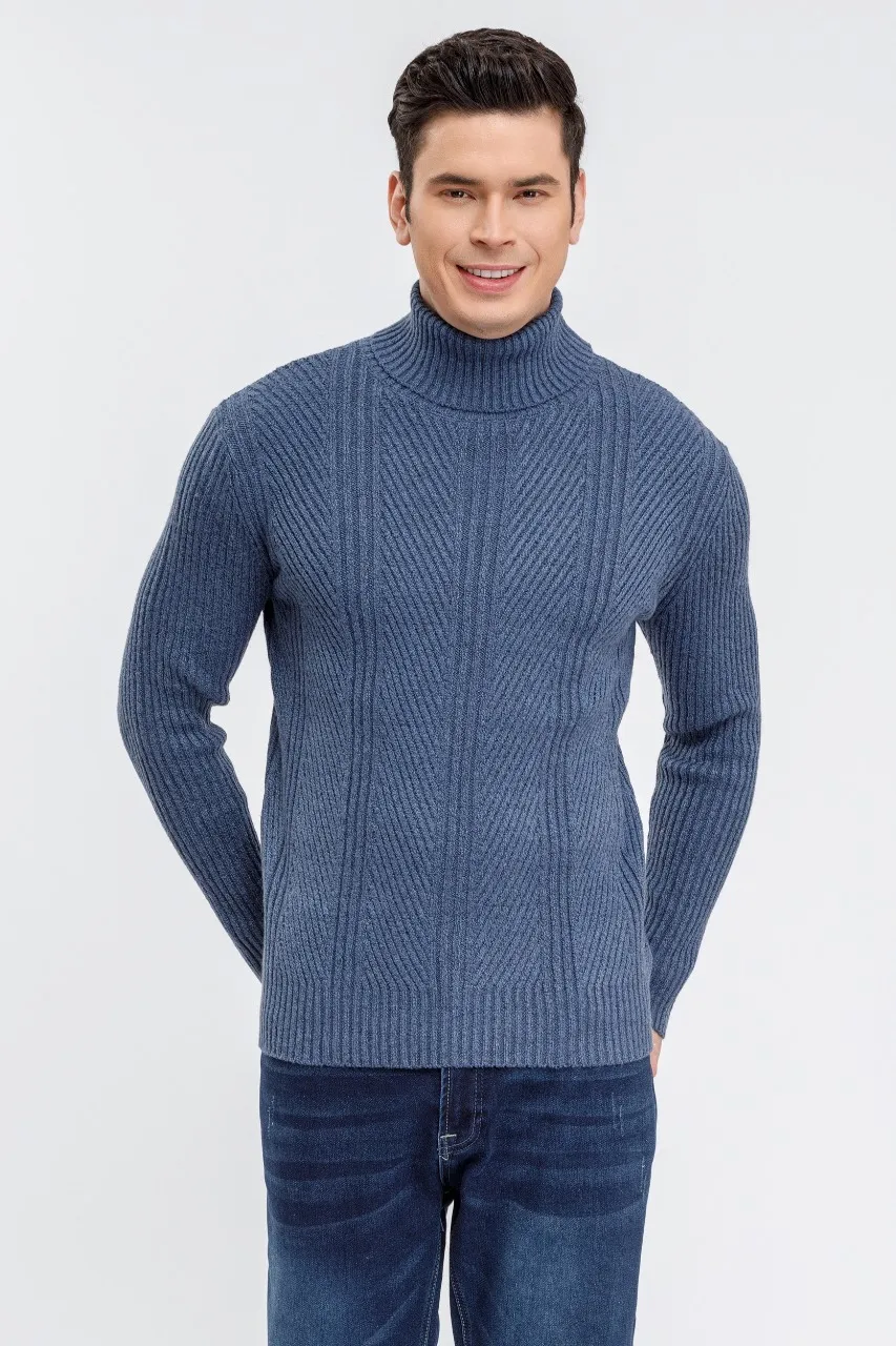 SWEATER LANA HOMBRE CUELLO SUBIDO BEATLE EXCELENTE CALIDAD 118 - 2
