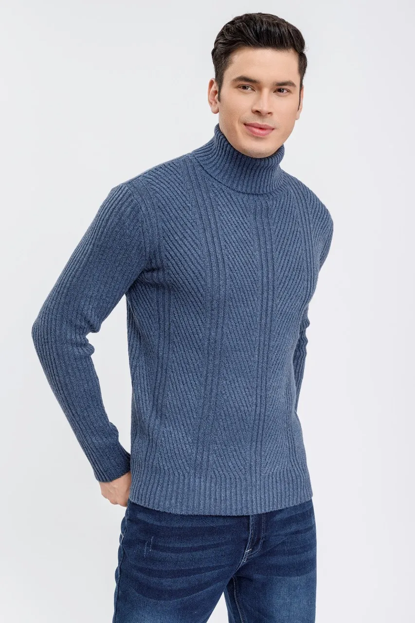 SWEATER LANA HOMBRE CUELLO SUBIDO BEATLE EXCELENTE CALIDAD 118 - 3
