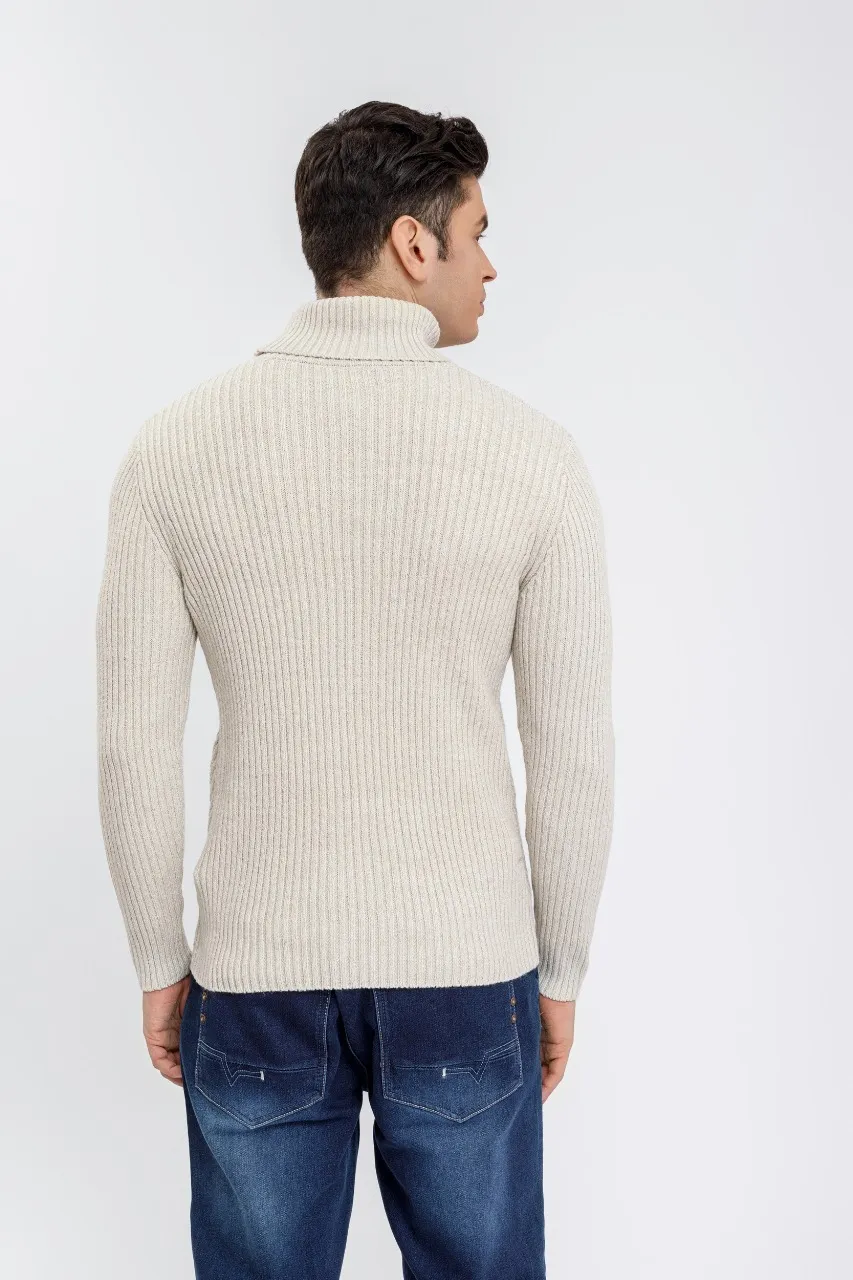 SWEATER LANA HOMBRE CUELLO SUBIDO BEATLE EXCELENTE CALIDAD 118 - 4