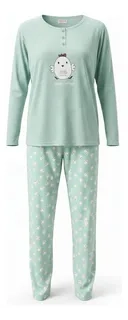 PACK 2 PIJAMA MUJER MANGA LARGA. PANTALON Y POLERA. OFERTA 420 - 5