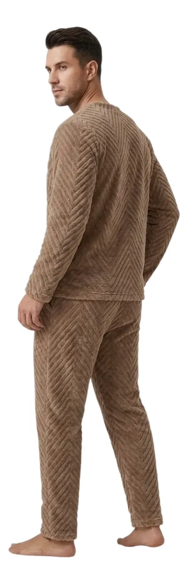 PIJAMA HOMBRE POLAR EXCELENTE CALIDAD, REGALO PARA PAPA 032 - 2