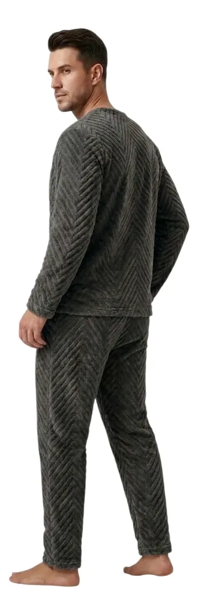 PIJAMA HOMBRE POLAR EXCELENTE CALIDAD, REGALO PARA PAPA 032 - 2