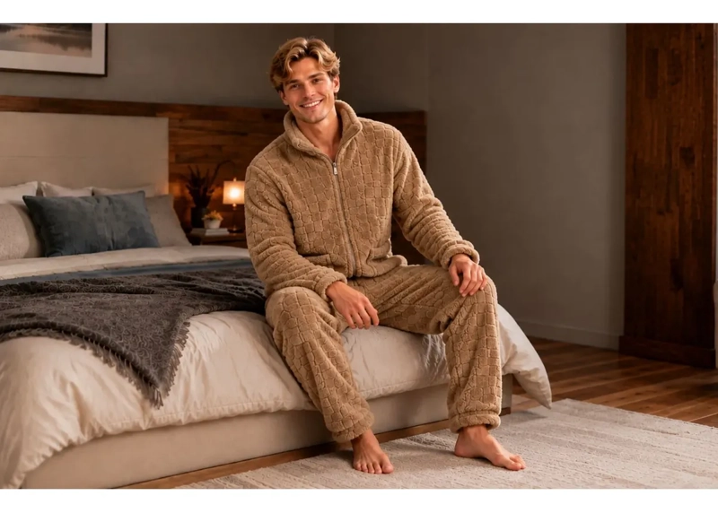 PIJAMA HOMBRE POLAR EXCELENTE CALIDAD. REGALO PARA PAPA 251 - 2