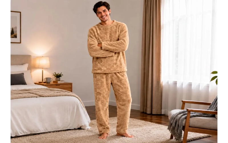 PIJAMA HOMBRE POLAR EXCELENTE CALIDAD. REGALO PARA PAPA 251 - 2