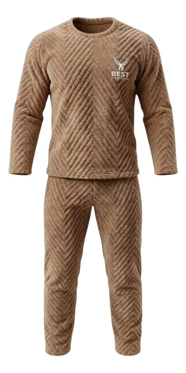 PIJAMA HOMBRE POLAR EXCELENTE CALIDAD, REGALO PARA PAPA 032 - 4
