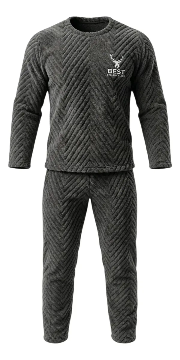 PIJAMA HOMBRE POLAR EXCELENTE CALIDAD, REGALO PARA PAPA 032 - 4