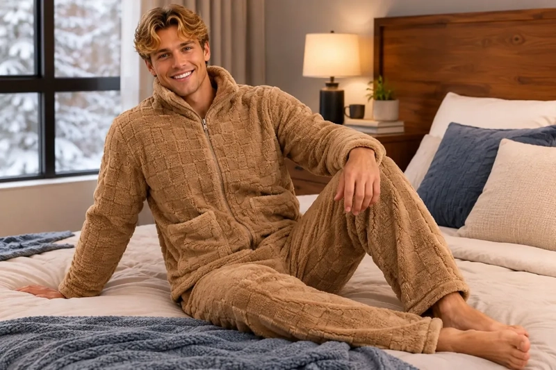 PIJAMA HOMBRE POLAR EXCELENTE CALIDAD. REGALO PARA PAPA 251 - 4