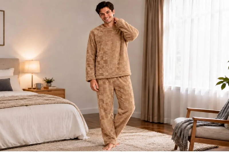 PIJAMA HOMBRE POLAR EXCELENTE CALIDAD. REGALO PARA PAPA 251 - 4