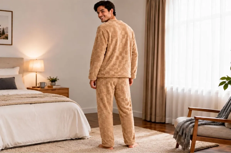 PIJAMA HOMBRE POLAR EXCELENTE CALIDAD. REGALO PARA PAPA 251 - 5