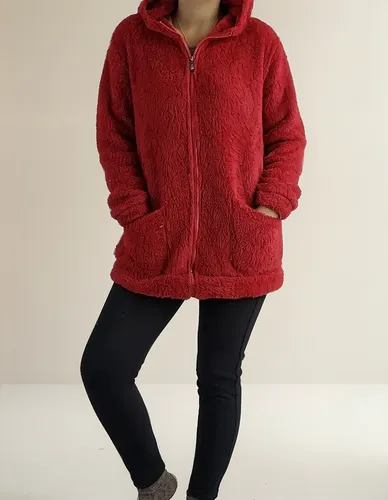 CHAQUETA VALLEY SHERPA MUJER CON GORRO. CORDERITO PELUDO 33 - 1