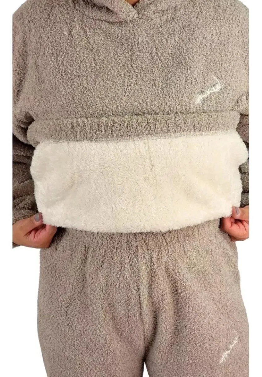PIJAMA MUJER CORDERITO Y POLAR, CALIDAD PREMIUM INVIERNO 697 - 3