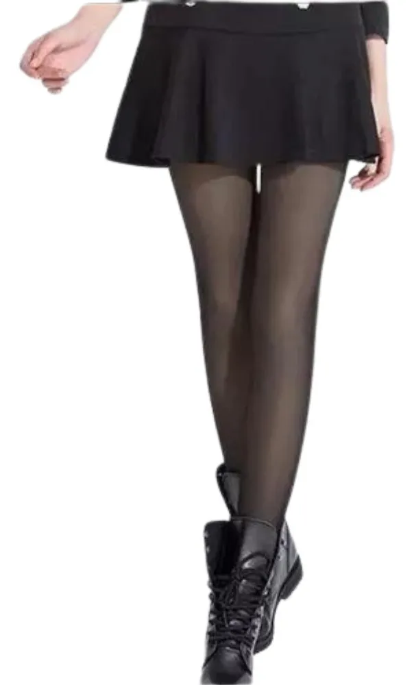 CALZA EFECTO PIEL. MUJER INVIERNO FORRO PIEL 316 - 1