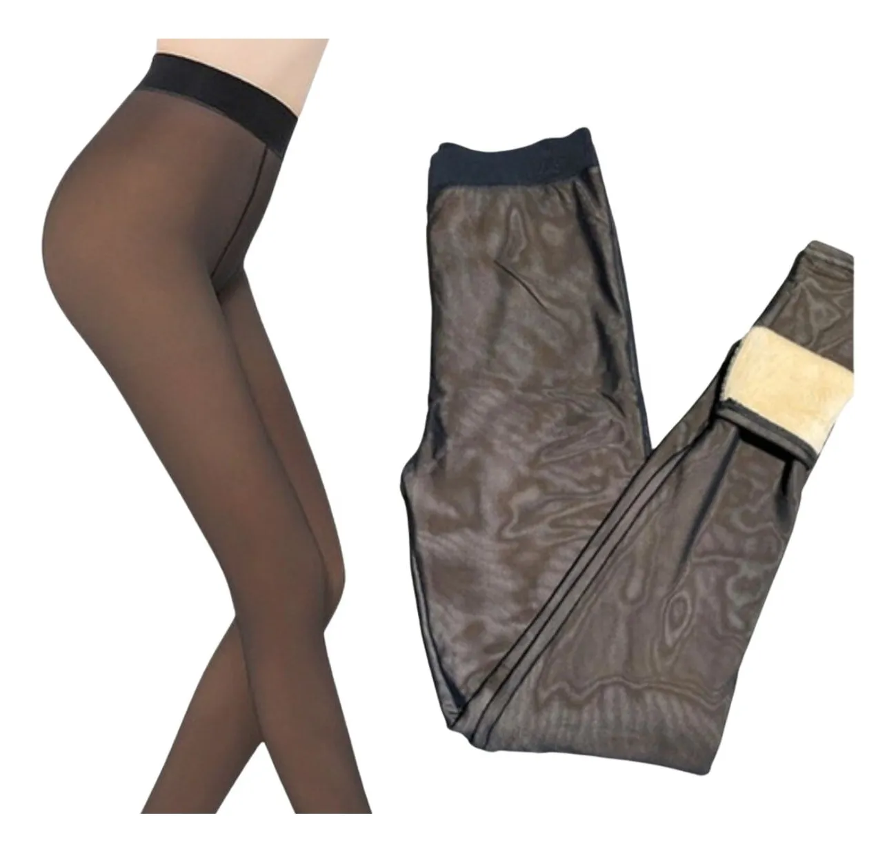 CALZA EFECTO PIEL. MUJER INVIERNO FORRO PIEL 316 - 3