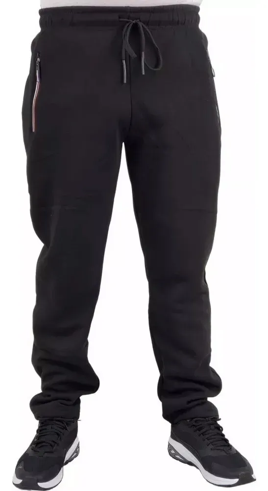PANTALON JOGGER BUZO HOMBRE ALGODON FORRO POLAR, RECTO 006 - 1