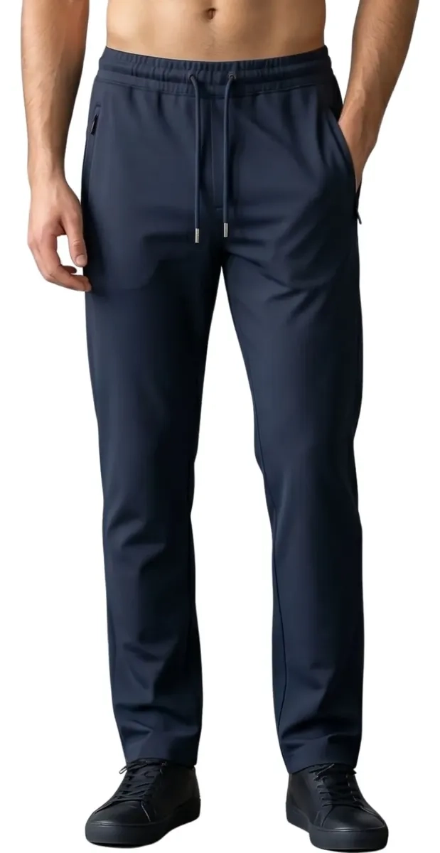 PANTALON JOGGER BUZO HOMBRE ALGODON FORRO POLAR, RECTO 006 - 1