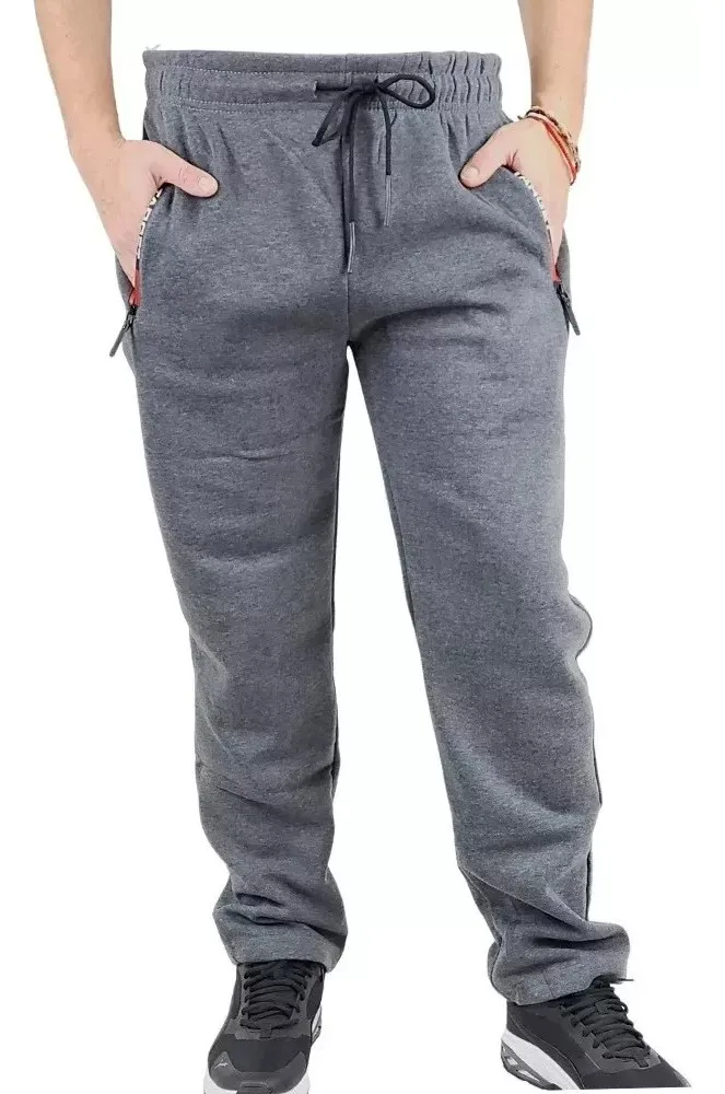 PANTALON JOGGER BUZO HOMBRE ALGODON FORRO POLAR, RECTO 006 - 1