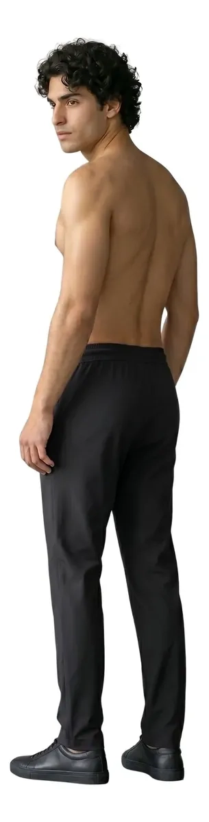 PANTALON JOGGER BUZO HOMBRE ALGODON FORRO POLAR, RECTO 006 - 4