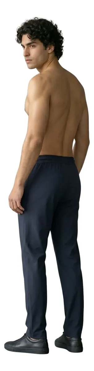 PANTALON JOGGER BUZO HOMBRE ALGODON FORRO POLAR, RECTO 006 - 4