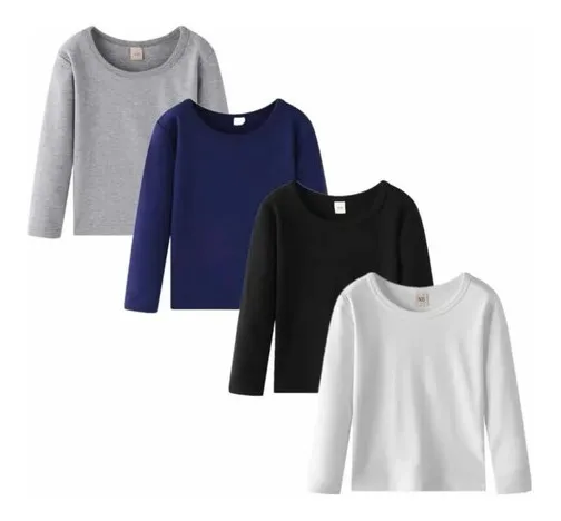 PACK 4 CAMISETA INVIERNO FORRO POLAR HOMBRE 308 - 1