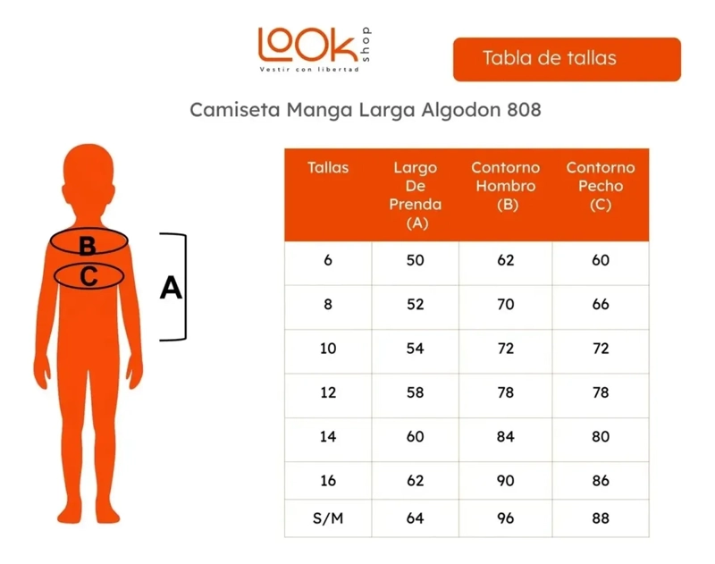 PACK 3 CAMISETA MANGA LARGA ALGODON, EN COLOR BLANCO. NIÑO Y JUVENIL 808 - 9