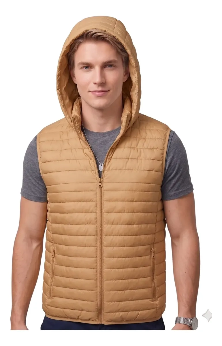 PARKA SIN MANGAS HOMBRE. CHAQUETA PREMIUM EXCELENTE CALIDAD H72 - 2