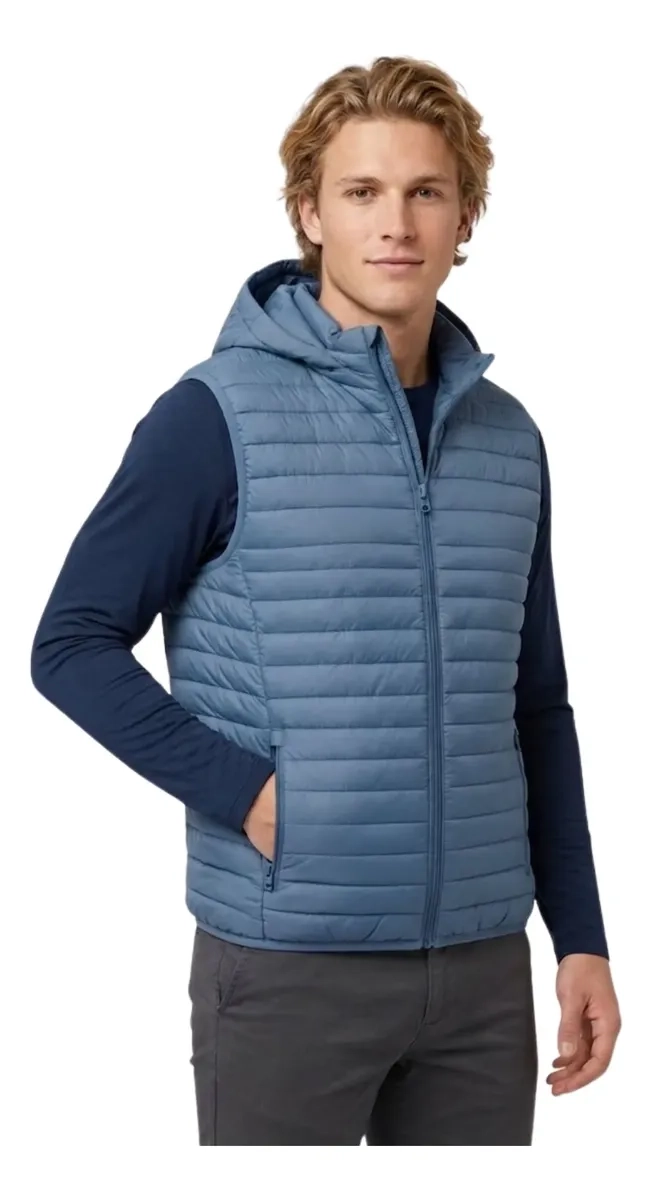 PARKA SIN MANGAS HOMBRE. CHAQUETA PREMIUM EXCELENTE CALIDAD H72 - 2