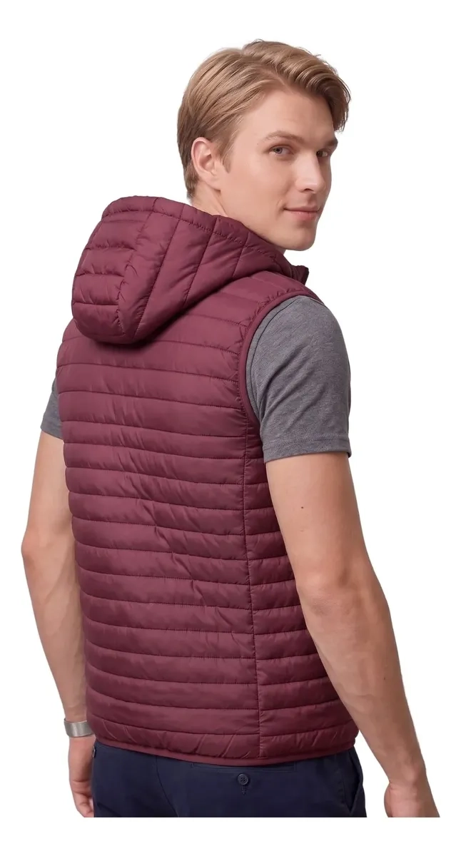 PARKA SIN MANGAS HOMBRE. CHAQUETA PREMIUM EXCELENTE CALIDAD H72 - 3