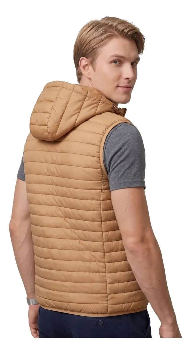 PARKA SIN MANGAS HOMBRE. CHAQUETA PREMIUM EXCELENTE CALIDAD H72 - 3