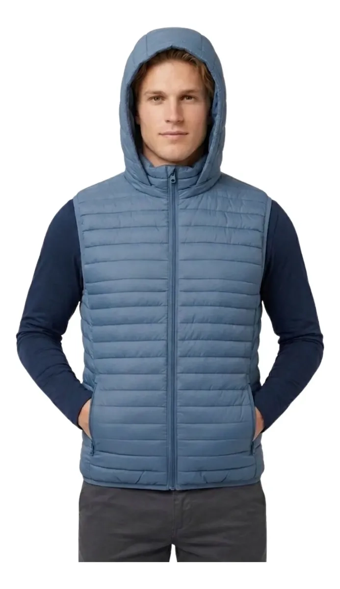PARKA SIN MANGAS HOMBRE. CHAQUETA PREMIUM EXCELENTE CALIDAD H72 - 3