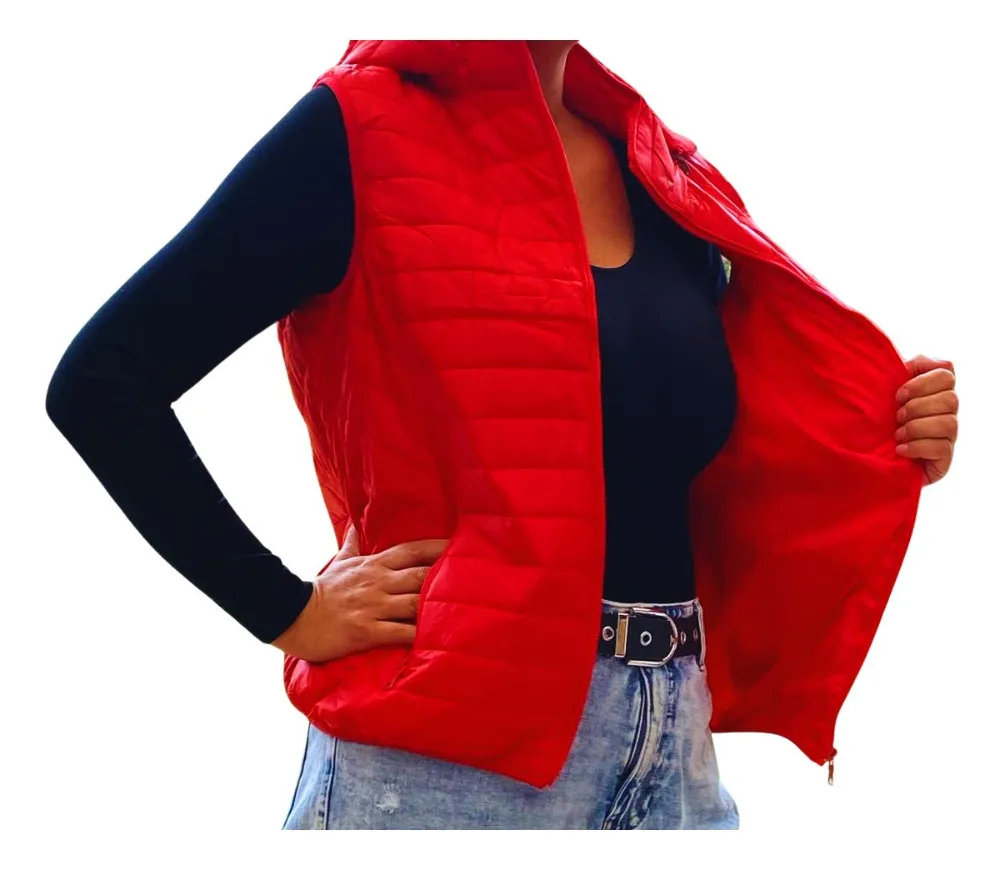 PARKA SIN MANGAS MUJER. CHAQUETA PREMIUM EXCELENTE CALIDAD H62 - 1