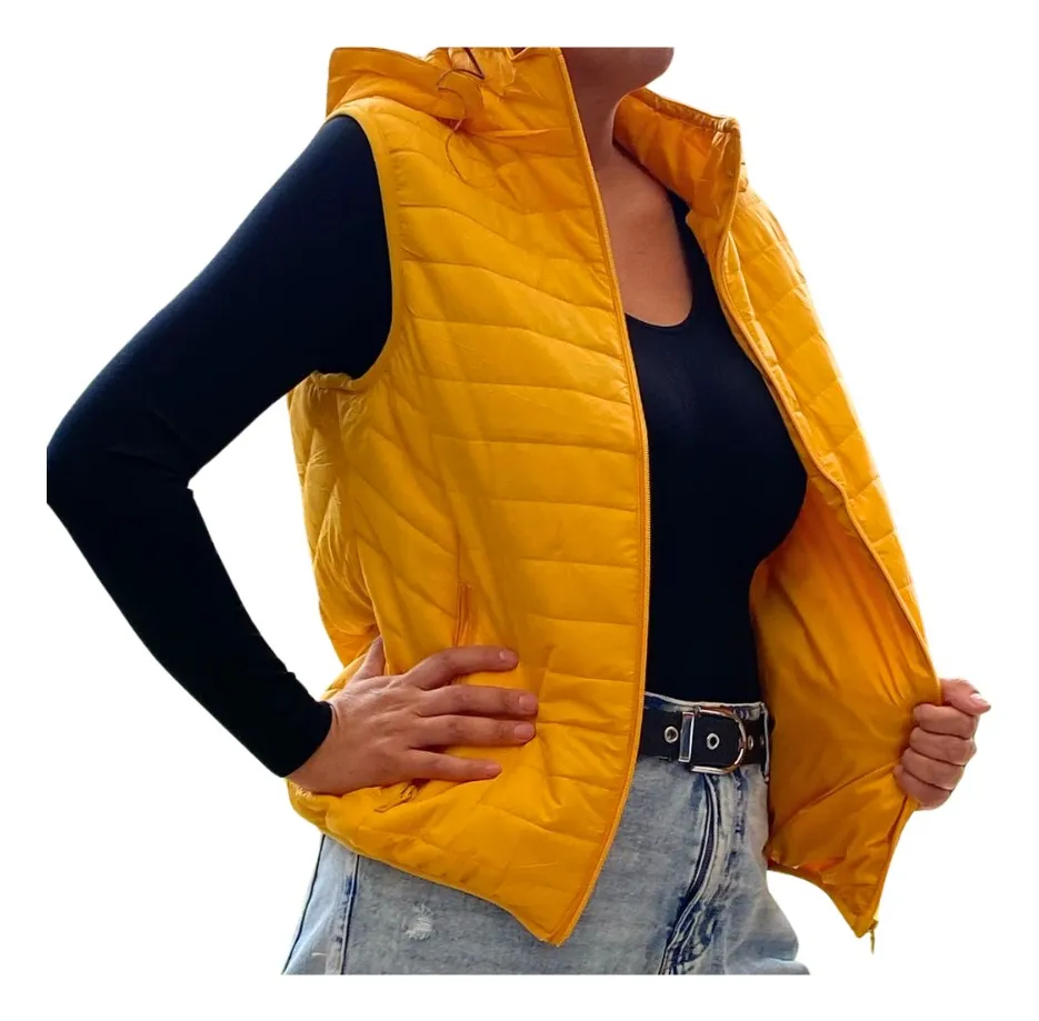 PARKA SIN MANGAS MUJER. CHAQUETA PREMIUM EXCELENTE CALIDAD H62 - 1