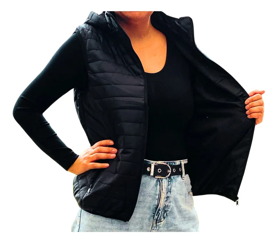 PARKA SIN MANGAS MUJER. CHAQUETA PREMIUM EXCELENTE CALIDAD H62 - 2