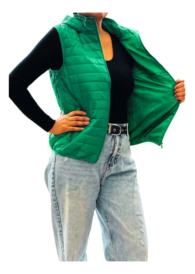 PARKA SIN MANGAS MUJER. CHAQUETA PREMIUM EXCELENTE CALIDAD H62 - 2