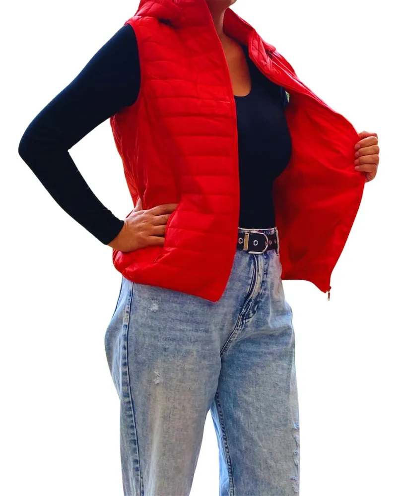 PARKA SIN MANGAS MUJER. CHAQUETA PREMIUM EXCELENTE CALIDAD H62 - 2