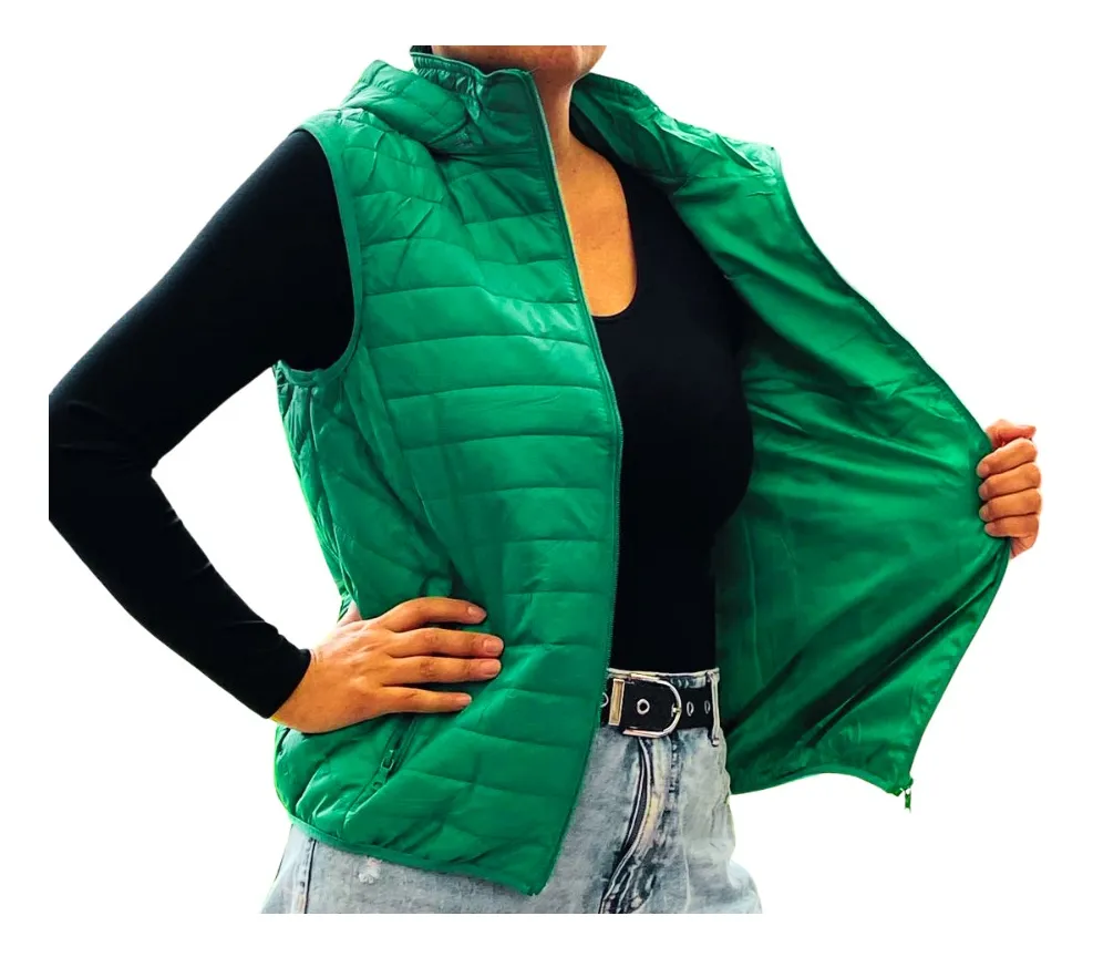PARKA SIN MANGAS MUJER. CHAQUETA PREMIUM EXCELENTE CALIDAD H62 - 3