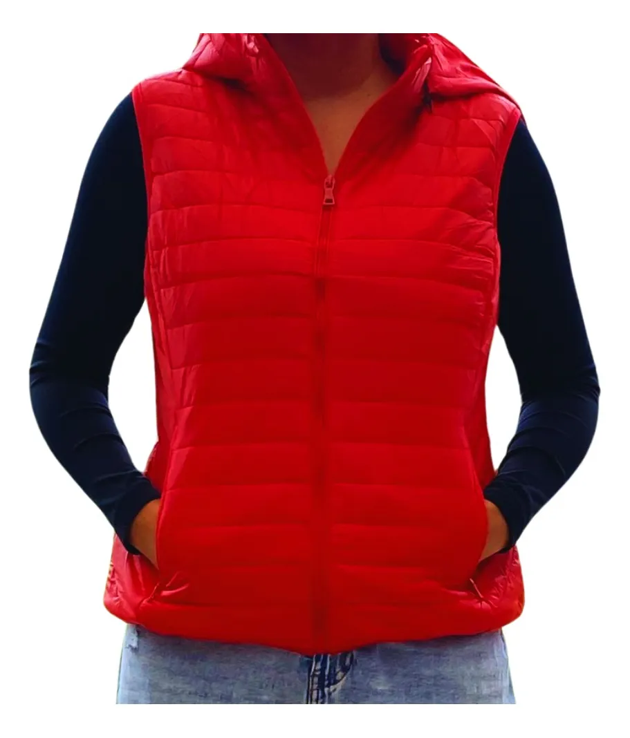 PARKA SIN MANGAS MUJER. CHAQUETA PREMIUM EXCELENTE CALIDAD H62 - 3