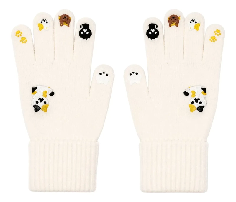 PACK 2 PARES GUANTES POLAR INVIERNO NIÑOS Y NIÑAS SUAVE - 4