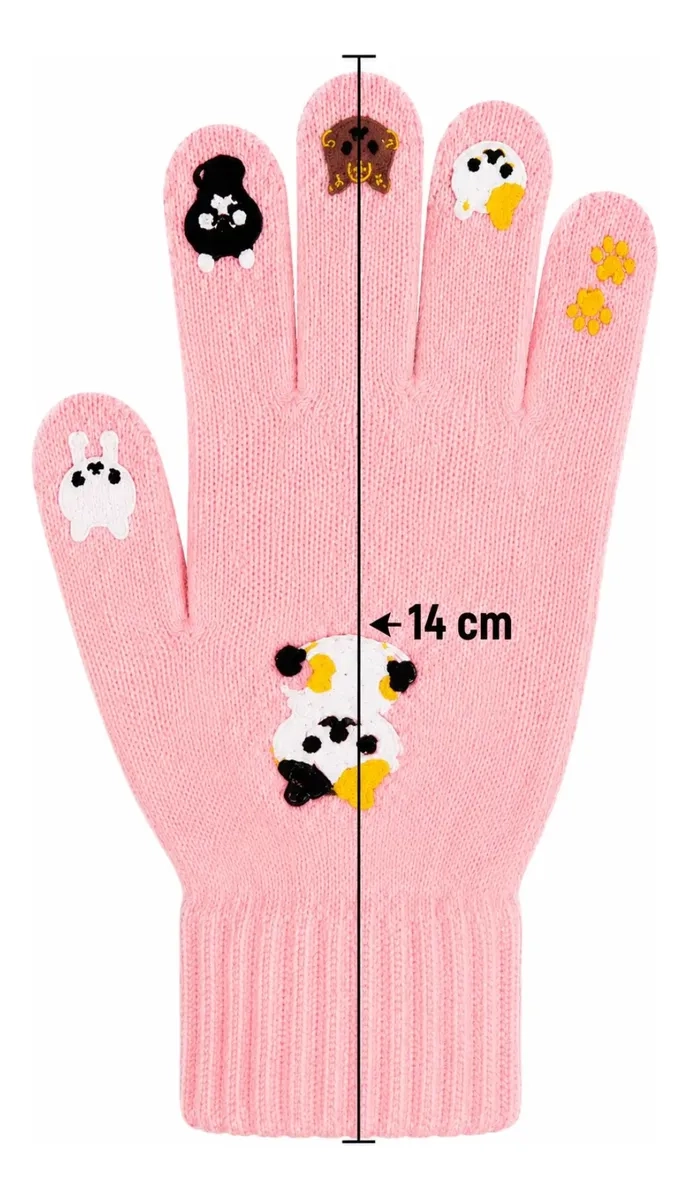 PACK 2 PARES GUANTES POLAR INVIERNO NIÑOS Y NIÑAS SUAVE - 9