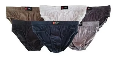 PACK 6 SLIPS CALZONCILLO HOMBRE ALGODON TRADICIONAL - 1