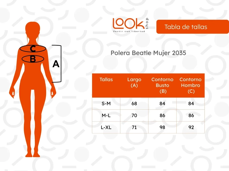 POLERA BEATLE MUJER JUVENIL. MANGA LARGA LANILLA Y POLAR 2035 - 5