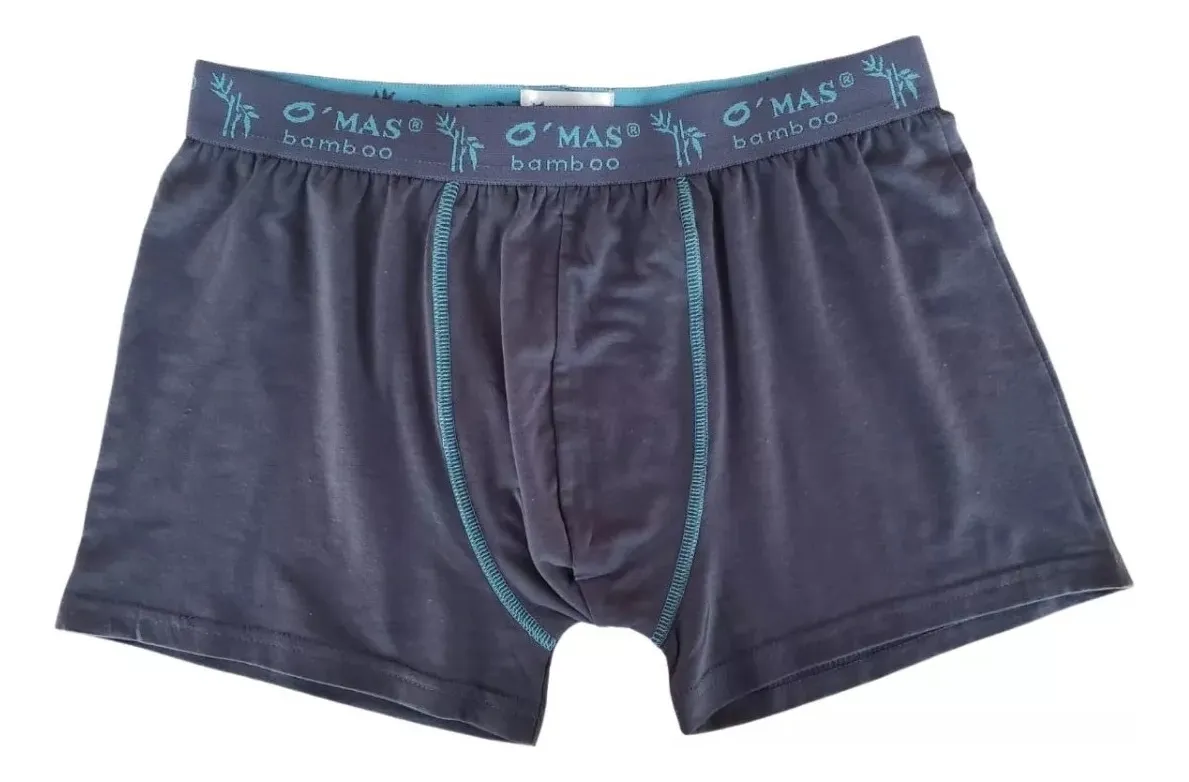 PACK 2 BOXER HOMBRE BAMBOO CALZONCILLO LISO ROPA INTERIOR 340 - 6