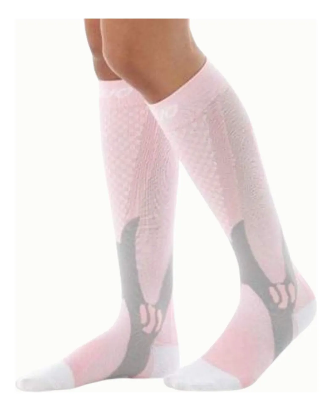 PACK 2 PARES MEDIAS COMPRESION LARGA. CALCETA VARICES. COLOR 730 - 1