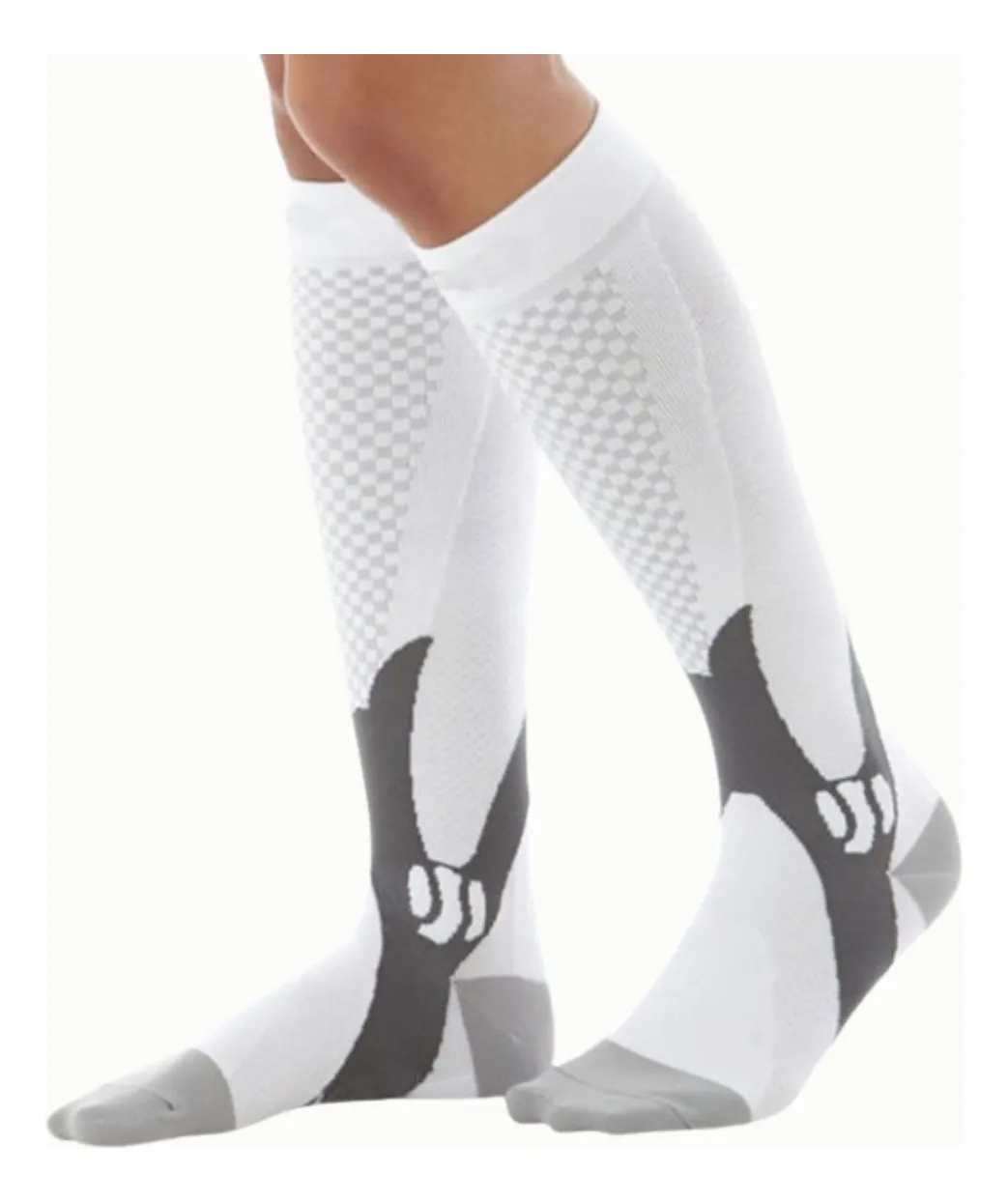 PACK 2 PARES MEDIAS COMPRESION LARGA. CALCETA VARICES. COLOR 730 - 1