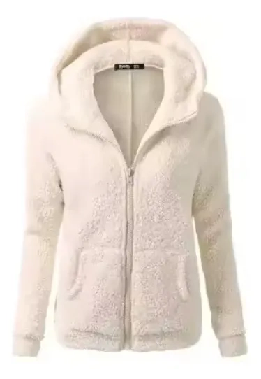 POLERON POLAR CORDERITO, PELUDO MUJER INVIERNO COLORES 999 - 1